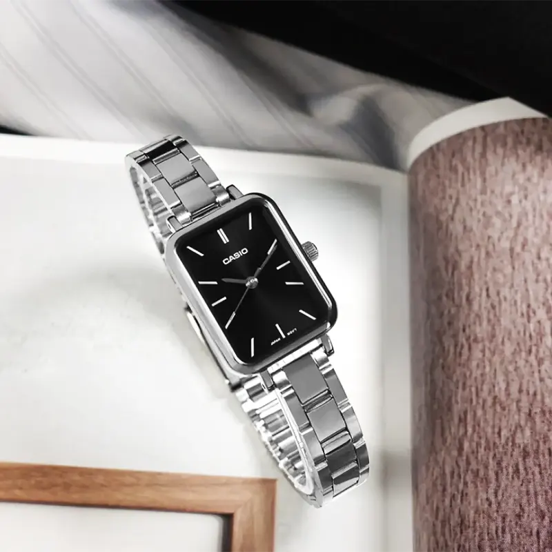 Casio Enticer Quartz Black Dial Ladies Watch- LTP-V009D-1E